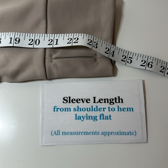 AVIA Mixed Media Jacket Full Zipper Taupe XL 16-18 - Picture 10 of 12